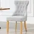Tiana Set of 2 Dining Chairs - Light Grey, Fabric