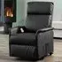 Townsend Electric Recliner Chair with Storage - Black
