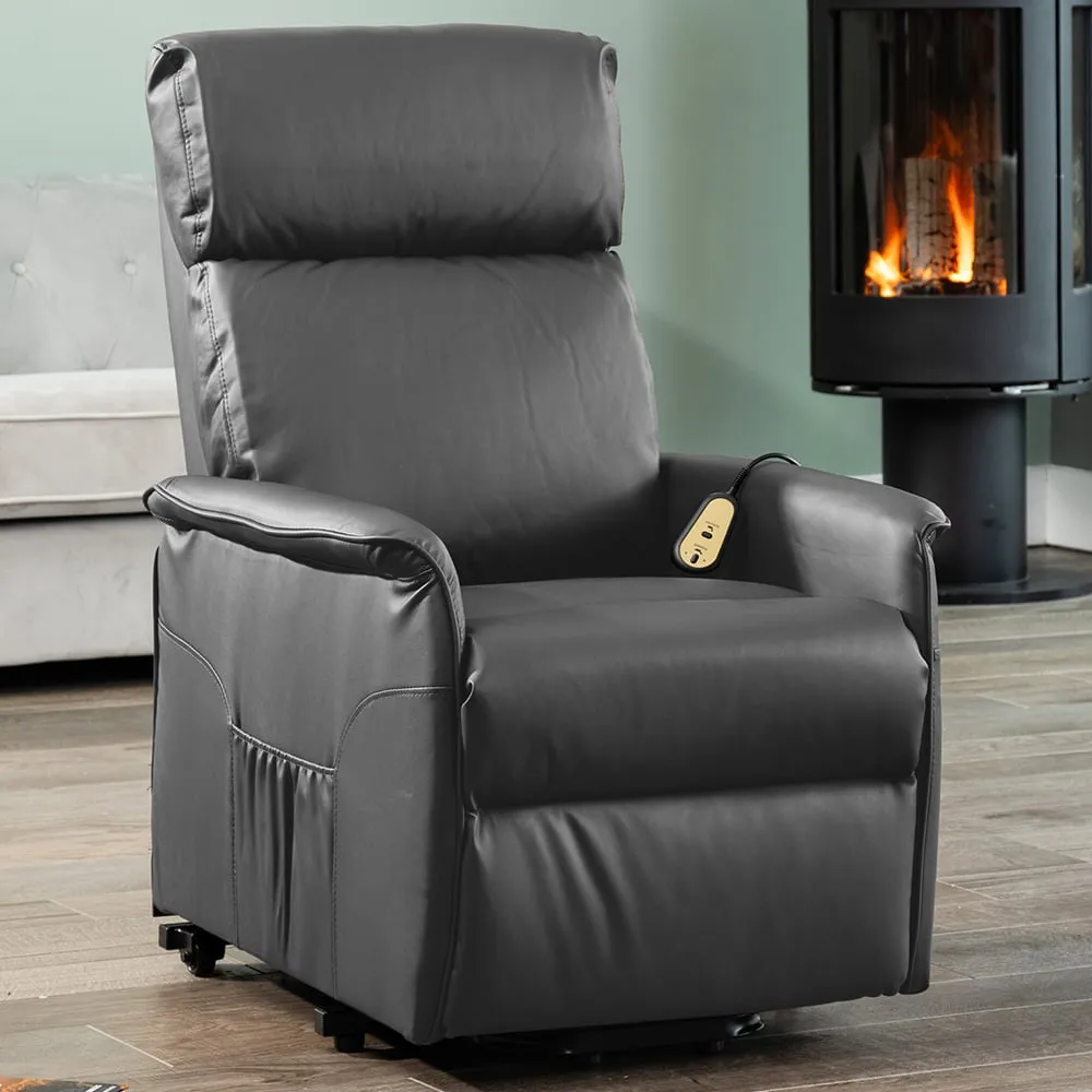 Townsend Electric Recliner Chair with Storage - Grey