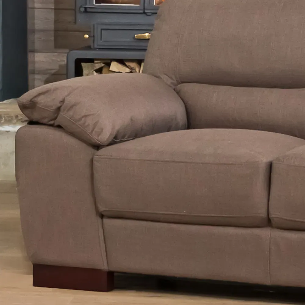 Westbrook 2-Seater Sofa - Brown, Textured Fabric