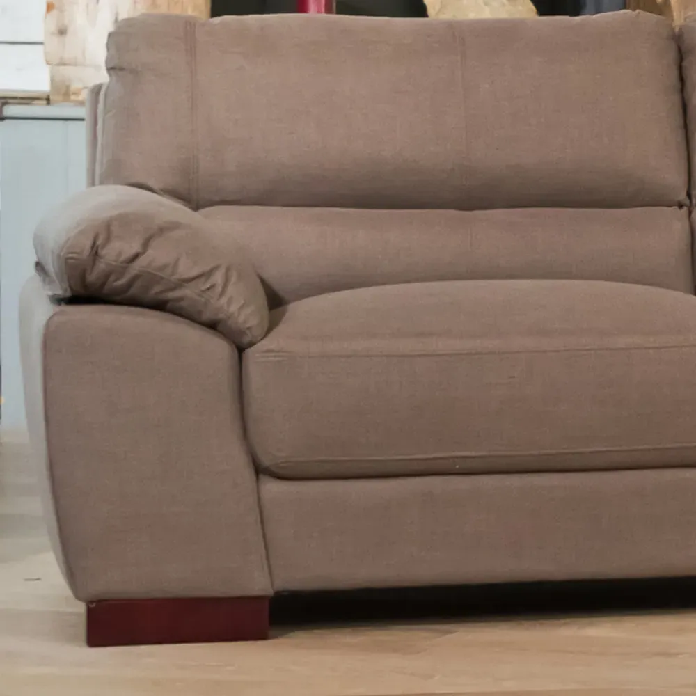 Westbrook 3-Seater Sofa - Brown, Textured Fabric