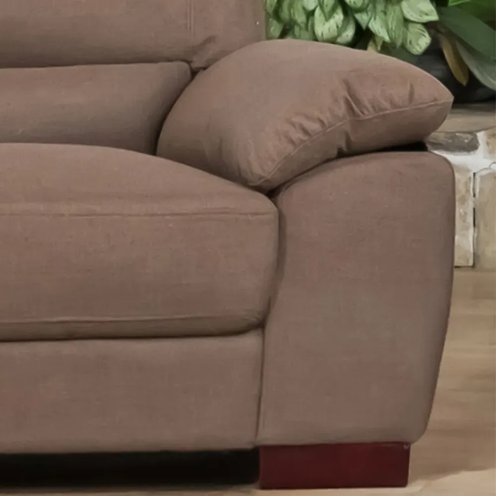 Westbrook 3-Seater Sofa - Brown, Textured Fabric