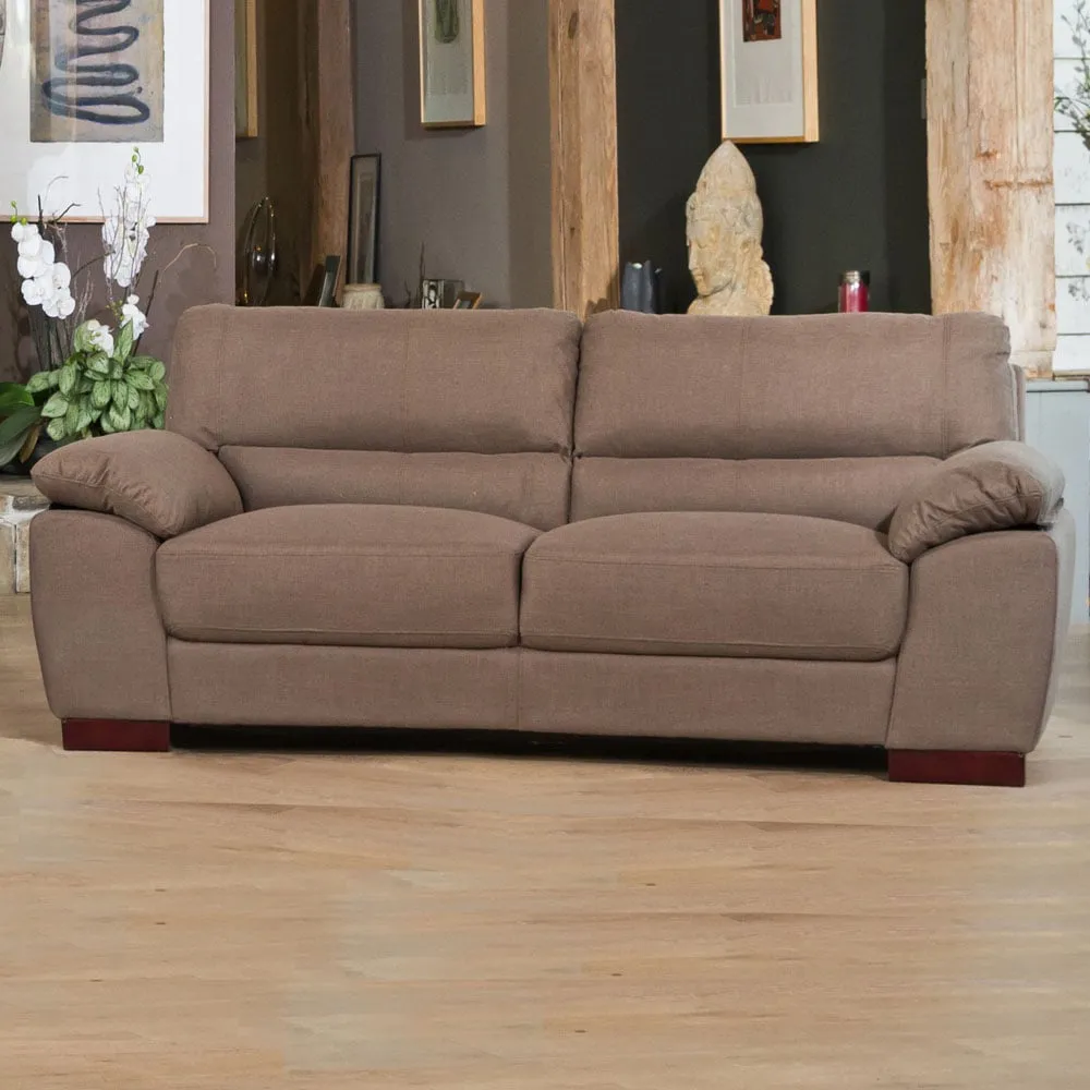 Westbrook 3-Seater Sofa - Brown, Textured Fabric