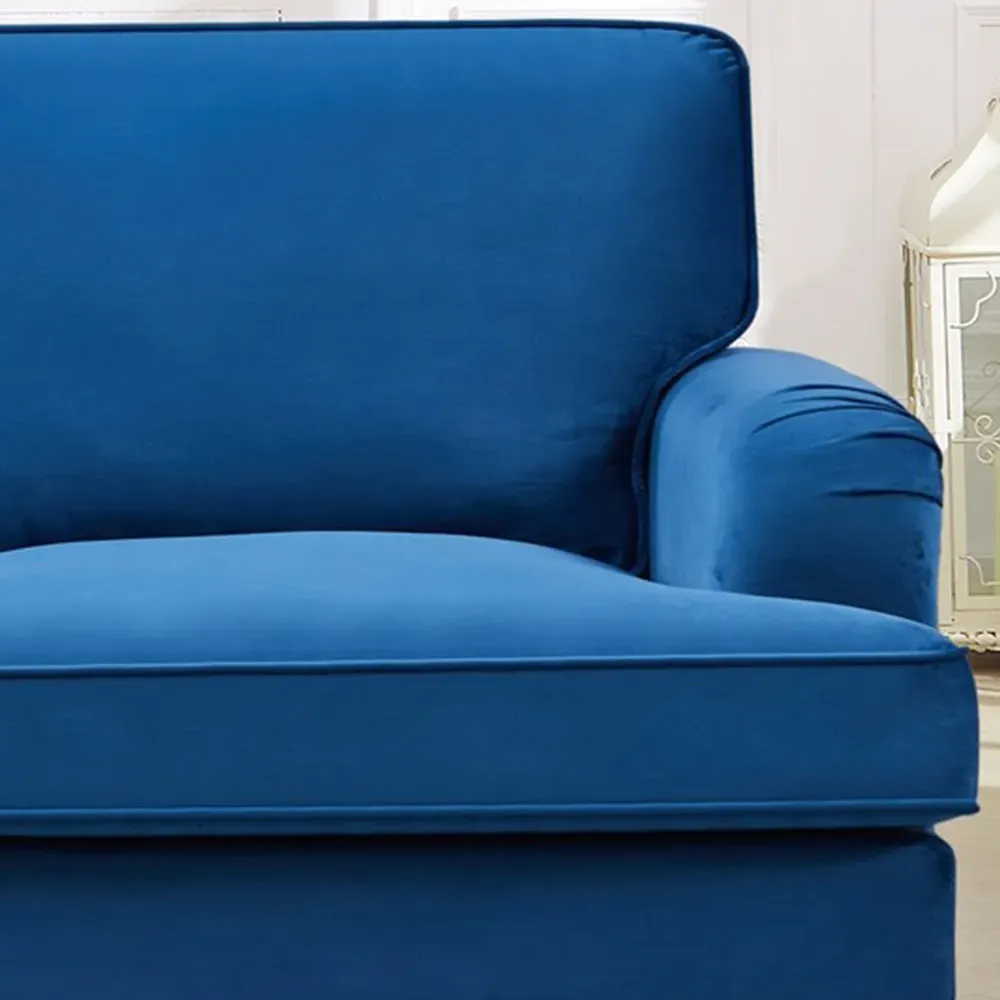 Woodbury 2-Seater Sofa - Blue, Velvet