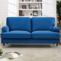 Woodbury 2-Seater Sofa - Blue, Velvet