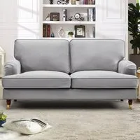Woodbury 2-Seater Sofa - Grey, Velvet