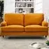 Woodbury 2-Seater Sofa - Orange, Velvet