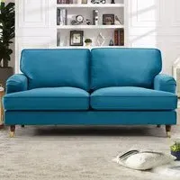 Woodbury 2-Seater Sofa - Teal, Velvet