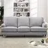 Woodbury 3-Seater Sofa - Grey, Velvet