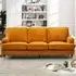 Woodbury 3-Seater Sofa - Orange, Velvet