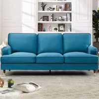 Woodbury 3-Seater Sofa - Teal, Velvet