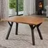 Wooden Veneer Dining Table - Brown