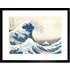 Hokusai Great Wave Off Kanagawa Framed Wall Art Print - Blue