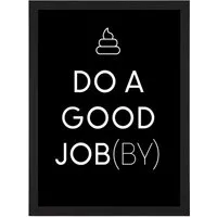 Jobby Emoji Scottish Framed Wall Art Print - Black