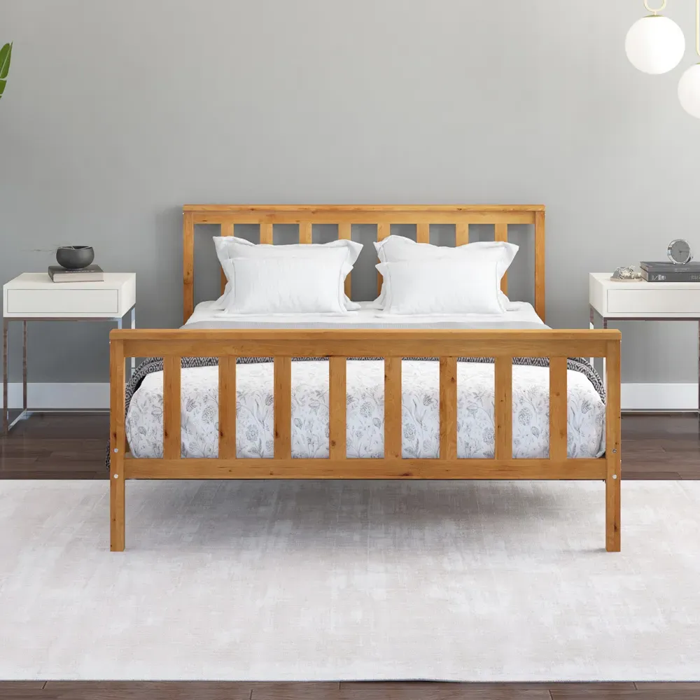 Atlantic King Size Bed Frame - Natural
