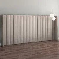 Aspire Furniture Grandeur Wing Headboard - Cream, Linen