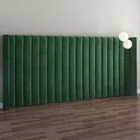 Aspire Furniture Grandeur Wing Headboard - Green, Velvet