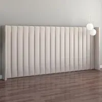 Aspire Furniture Grandeur Wing Headboard - Off White, Linen