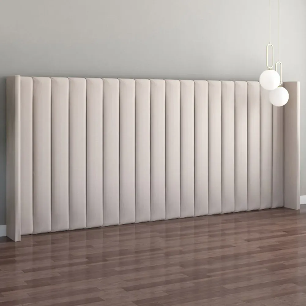 Aspire Furniture Grandeur Wing Headboard - Off White, Linen