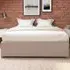 Aspire Furniture King Size Eire Linen Platform Ottoman Bed - White