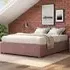 Aspire Furniture King Size Platform Ottoman Bed - Blush