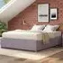 Aspire Furniture Small Double Platform Ottoman Bed - Silver