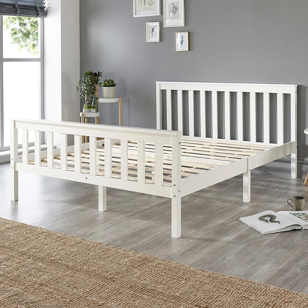 Atlantic Small Double Bed Frame - White