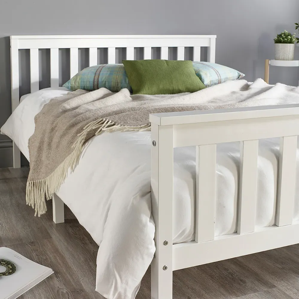 Atlantic Small Double Bed Frame - White