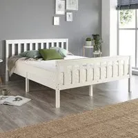 Atlantic Small Double Bed Frame - White