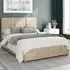 Caine Double Ottoman Bed with Storage - Beige, Linen