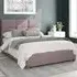 Caine Double Ottoman Bed with Storage - Blush, Velvet