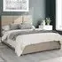 Caine Double Ottoman Bed with Storage - Cream, Linen