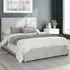 Caine Single Ottoman Bed with Storage - Grey, Cotton