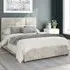 Caine Single Ottoman Bed with Storage - Pearl, Velvet