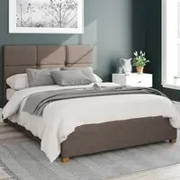 Caine Small Double Ottoman Bed with Storage - Slate