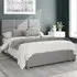 Caine Super King Ottoman Bed with Storage - Grey, Linen
