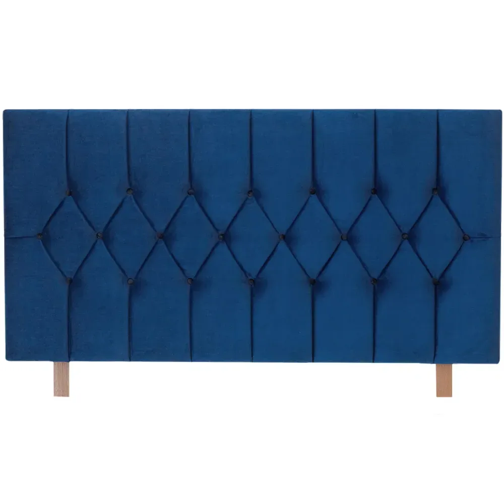 Catherine Lansfield Boutique Double Headboard - Navy, Velvet