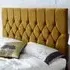 Catherine Lansfield Boutique Small Double Headboard - Ochre, Velvet