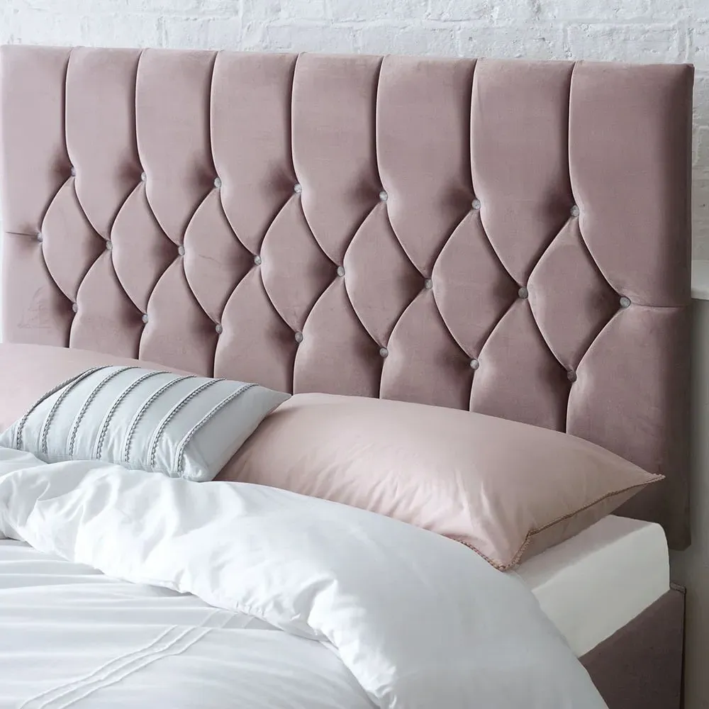 Catherine Lansfield Boutique Super King Headboard - Blush, Velvet
