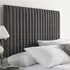 Catherine Lansfield Soho Double Headboard - Charcoal, Saxon Twill