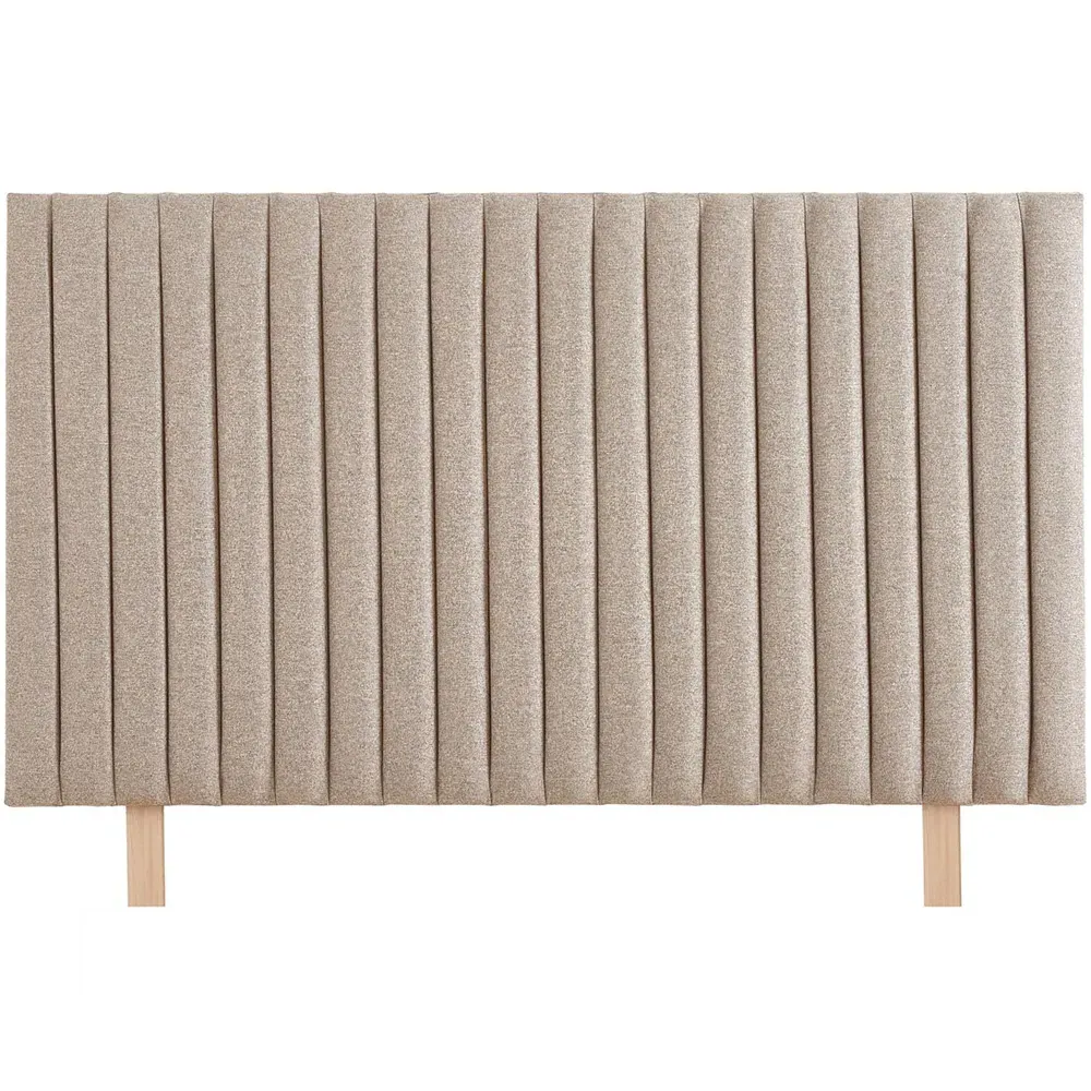 Catherine Lansfield Soho Double Headboard - Natural, Saxon Twill
