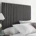 Catherine Lansfield Soho King Size Headboard - Charcoal, Saxon Twill