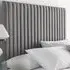 Catherine Lansfield Soho King Size Headboard - Grey, Saxon Twill