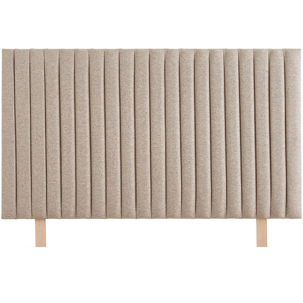 Catherine Lansfield Soho King Size Headboard - Natural, Saxon Twill