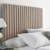Catherine Lansfield Soho King Size Headboard - Natural, Saxon Twill