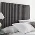 Catherine Lansfield Soho Single Headboard - Charcoal, Saxon Twill