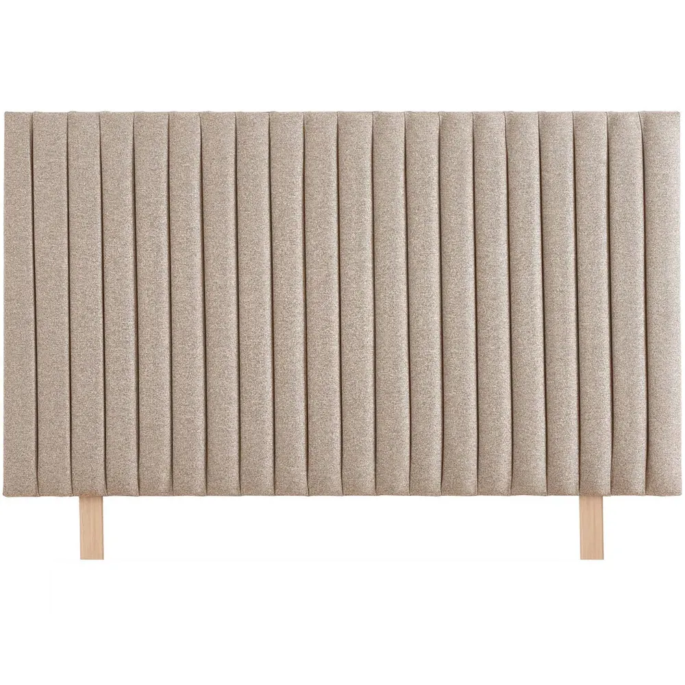 Catherine Lansfield Soho Single Headboard - Natural, Saxon Twill