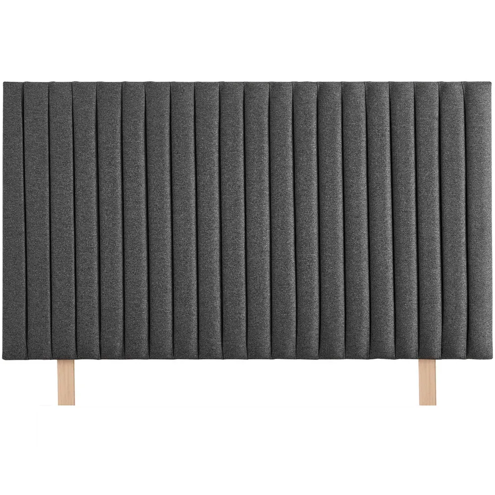 Catherine Lansfield Soho Super King Headboard - Charcoal, Saxon Twill