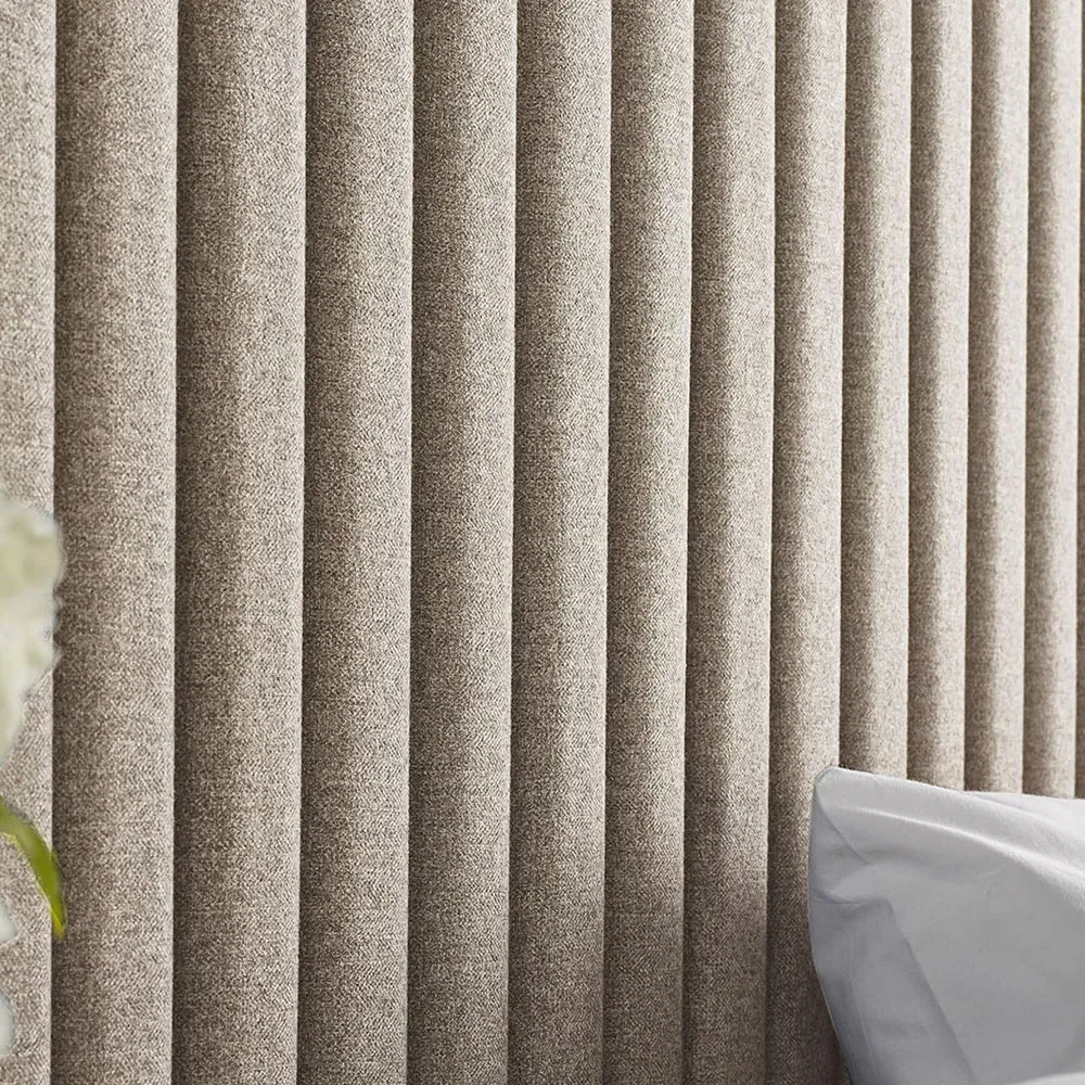 Catherine Lansfield Soho Super King Headboard - Natural, Saxon Twill