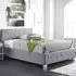 Double Ottoman Bed with Storage - Grey, Linen